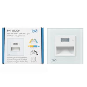 Lâmpada LED PNI WL100 para iluminação de degraus de escadas