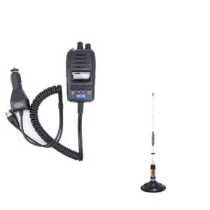 Pacote de Estação de Rádio TTi TCB-H100 CB e Antena CB PNI ML70 com Ímã
