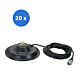 Caixa com base magnética de 20 peças PNI 145/PL 145mm contém cabo de 4m e plugue PL259