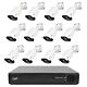 Pacote de vigilância por vídeo NVR PNI House IP716 e 12 câmeras PNI IP125 com IP, 5MP