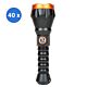 Caixa com 40 unidades da lanterna LED PNI Adventure F550 Crystal.