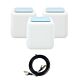 Pacote de sistema mesh Wi-Fi Gigabit PNI GB1200 e cabo de rede plano CAT7 S/STP 1bc PNI U7015B de 1,5 m