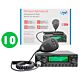 Baixo com 10 estações de rádio CB PNI Escort High