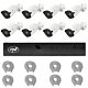Pacote de videovigilância com 8 câmeras e cabos de 20 metros incluídos