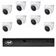 Pacote de videovigilância com 8 câmeras e cabos de 20 metros incluídos