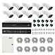 Pacote PNI House IP816 NVR com 10 câmeras PNI IP780 4MP, fonte, switch, cabos, plugues e divisores