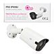 Câmera de videovigilância PNI IP818J, POE, bullet 8MP, luz negra, lente 2,8 mm, para uso externo, branca