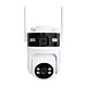 Câmera de vigilância por vídeo PNI IP892S com lente dupla Wi-Fi, 2MP + 2MP