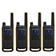 Estação de rádio portátil PMR Motorola TALKABOUT T82 Extreme Quad conjunto com 4 peças