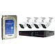 Kit de vigilância e HDD de 1 TB