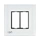 Moldura de vidro simples PNI RM101W para tomadas PNI
