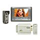 Kit de vídeo porteiro SilverCloud House 715 com ecrã LCD de 7 polegadas e Yala electromagnético SilverCloud YL500