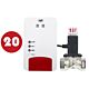 PNI Safe House Dual Gas 250 kit com sensor de monóxido de carbono (CO) e gás natural e válvula solenóide