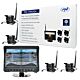 PNI TRK504 kit de vigilância por vídeo sem fio para caminhão DVR com monitor LCD e 4 câmeras