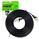 Cabo de rede plano CAT7 preto