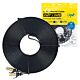 Cabo de rede plano CAT7 preto